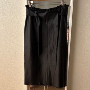 Zara Black Pencil Skirt with Belt